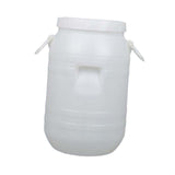 Maxbell Plastic Bucket with Lid Sturdy Portable Bin for Flour Laundry Detergent Rice 15 L Round