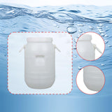 Maxbell Plastic Bucket with Lid Sturdy Portable Bin for Flour Laundry Detergent Rice 15 L Round