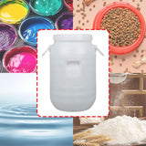 Maxbell Plastic Bucket with Lid Sturdy Portable Bin for Flour Laundry Detergent Rice 15 L Round