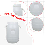 Maxbell Plastic Bucket with Lid Sturdy Portable Bin for Flour Laundry Detergent Rice 15 L Round
