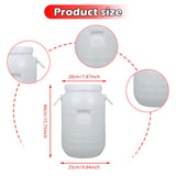 Maxbell Plastic Bucket with Lid Sturdy Portable Bin for Flour Laundry Detergent Rice 15 L Round