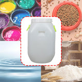Maxbell Plastic Bucket with Lid Sturdy Portable Bin for Flour Laundry Detergent Rice 25 L Square