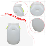 Maxbell Plastic Bucket with Lid Sturdy Portable Bin for Flour Laundry Detergent Rice 25 L Square