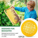 Maxbell 10x Queen Bee Cages Practical Beekeeping Rearing Boxes for Yard Outdoor Farm