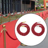 Maxbell Queue Line Barrier Rope 1.5 Meter 1x for Hotel Grand Openings Movie Theaters golden hook