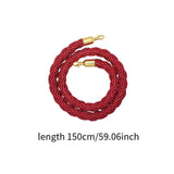 Maxbell Queue Line Barrier Rope 1.5 Meter 1x for Hotel Grand Openings Movie Theaters golden hook