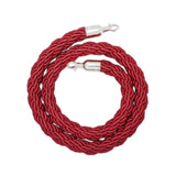 Maxbell Queue Line Barrier Rope 1.5 Meter 1x for Hotel Grand Openings Movie Theaters silver hook