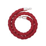 Maxbell Queue Line Barrier Rope 1.5 Meter 1x for Hotel Grand Openings Movie Theaters silver hook