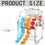 Maxbell Adjustable Label Dispenser Rack Clear Sticker Holder for Home School Desktop