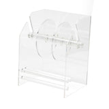 Maxbell Adjustable Label Dispenser Rack Clear Sticker Holder for Home School Desktop