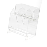 Maxbell Adjustable Label Dispenser Rack Clear Sticker Holder for Home School Desktop