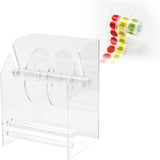 Maxbell Adjustable Label Dispenser Rack Clear Sticker Holder for Home School Desktop
