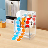 Maxbell Adjustable Label Dispenser Rack Clear Sticker Holder for Home School Desktop