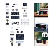 Maxbell DIY Digital Clock Kit Professional Soldering Practice for Dorm Bedroom Cafes with cover