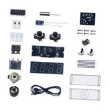 Maxbell DIY Digital Clock Kit Professional Soldering Practice for Dorm Bedroom Cafes with cover