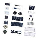 Maxbell DIY Digital Clock Kit Professional Soldering Practice for Dorm Bedroom Cafes with cover