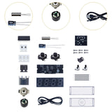Maxbell DIY Digital Clock Kit Professional Soldering Practice for Dorm Bedroom Cafes with cover