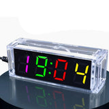 Maxbell DIY Digital Clock Kit Professional Soldering Practice for Dorm Bedroom Cafes with cover