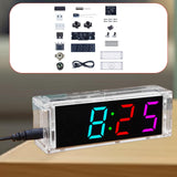 Maxbell DIY Digital Clock Kit Professional Soldering Practice for Dorm Bedroom Cafes with cover