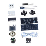 Maxbell DIY Digital Clock Kit Professional Soldering Practice for Dorm Bedroom Cafes without cover