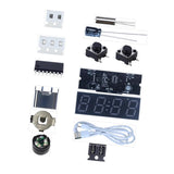 Maxbell DIY Digital Clock Kit Professional Soldering Practice for Dorm Bedroom Cafes without cover