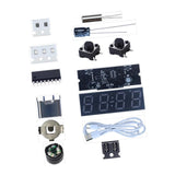 Maxbell DIY Digital Clock Kit Professional Soldering Practice for Dorm Bedroom Cafes without cover