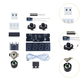 Maxbell DIY Digital Clock Kit Professional Soldering Practice for Dorm Bedroom Cafes without cover