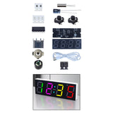 Maxbell DIY Digital Clock Kit Professional Soldering Practice for Dorm Bedroom Cafes without cover