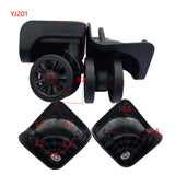 Maxbell 2 Pieces Luggage Wheel Universal Trolley Case Wheels 360 Rotation Double Row