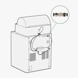 Maxbell PTFE feed Tube Connector Replacement Quick Plug Pneumatic Connector for Home