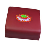 Maxbell Meditation Bench Gift Meditation Cushion for Living Room Tea Ceremony Indoor Printed Lotus