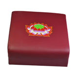 Maxbell Meditation Bench Gift Meditation Cushion for Living Room Tea Ceremony Indoor Printed Lotus