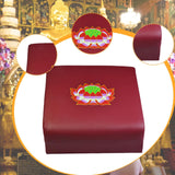 Maxbell Meditation Bench Gift Meditation Cushion for Living Room Tea Ceremony Indoor Printed Lotus