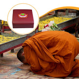 Maxbell Meditation Bench Gift Meditation Cushion for Living Room Tea Ceremony Indoor Printed Lotus