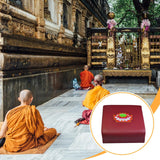 Maxbell Meditation Bench Gift Meditation Cushion for Living Room Tea Ceremony Indoor Printed Lotus