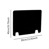 Maxbell Clamp-on Desk Divider Portable Desk Shield Board for Student Employee Office Black