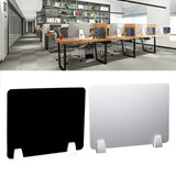 Maxbell Clamp-on Desk Divider Portable Desk Shield Board for Student Employee Office Black