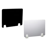 Maxbell Clamp-on Desk Divider Portable Desk Shield Board for Student Employee Office Black