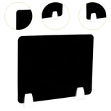 Maxbell Clamp-on Desk Divider Portable Desk Shield Board for Student Employee Office Black