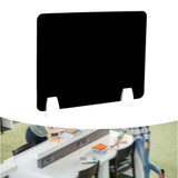 Maxbell Clamp-on Desk Divider Portable Desk Shield Board for Student Employee Office Black