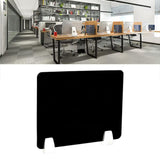 Maxbell Clamp-on Desk Divider Portable Desk Shield Board for Student Employee Office Black