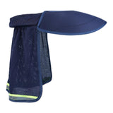 Maxbell Hard Hat Sun Shade Sunproof Neck Shade for Women Men Summer Building Workers Dark Blue 35cmx50cm