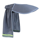 Maxbell Hard Hat Sun Shade Sunproof Neck Shade for Women Men Summer Building Workers Gray 35cmx50cm