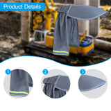 Maxbell Hard Hat Sun Shade Sunproof Neck Shade for Women Men Summer Building Workers Gray 35cmx50cm