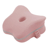 Maxbell Knee Pillow Breathable Comfortable Pregnancy Leg Pillow for Hip Home Bedroom pink