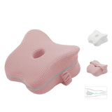 Maxbell Knee Pillow Breathable Comfortable Pregnancy Leg Pillow for Hip Home Bedroom pink