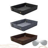 Maxbell Valet Tray Foldable Display Key Storage Plate for Necklace Perfumes Bracelet