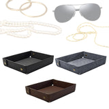 Maxbell Valet Tray Foldable Display Key Storage Plate for Necklace Perfumes Bracelet