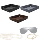 Maxbell Valet Tray Foldable Display Key Storage Plate for Necklace Perfumes Bracelet