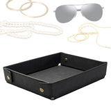 Maxbell Valet Tray Foldable Display Key Storage Plate for Necklace Perfumes Bracelet